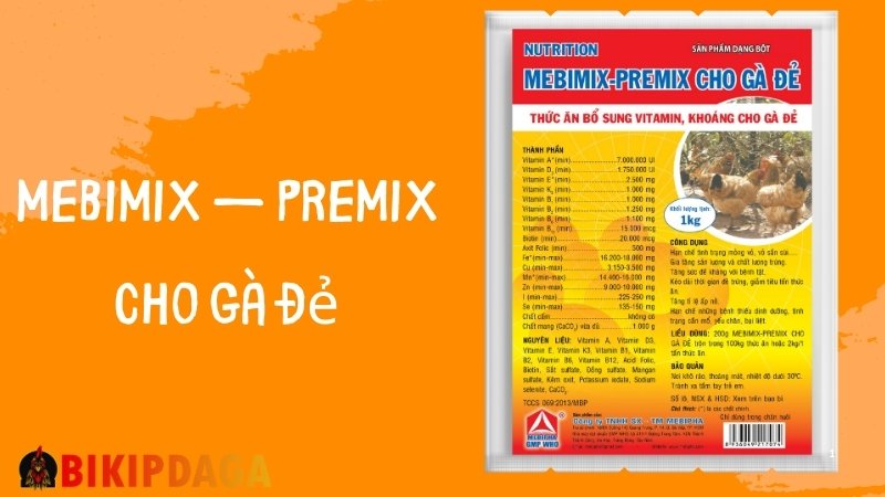 MEBIMIX – PREMIX cho gà đẻ