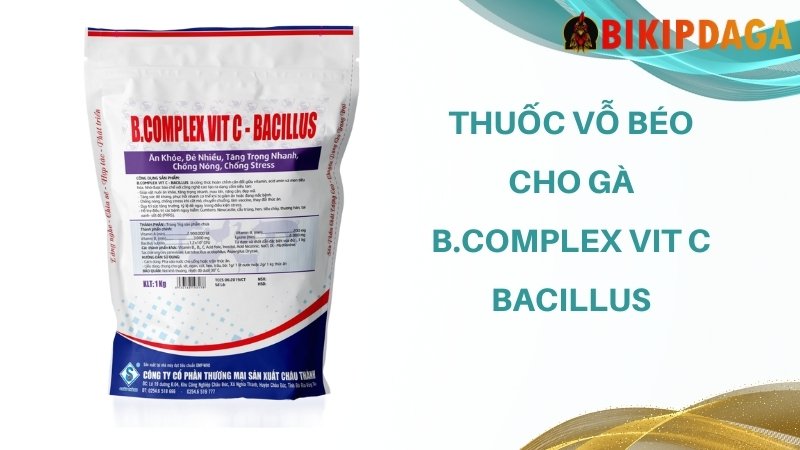 Thuốc vỗ béo cho gà B.Complex Vit C - Bacillus