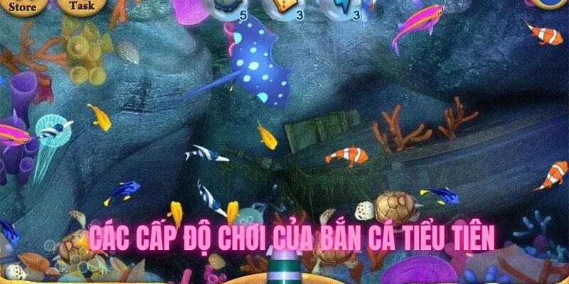 Tổng hợp các cấp độ chơi của trò chơi săn cá tiểu tiên