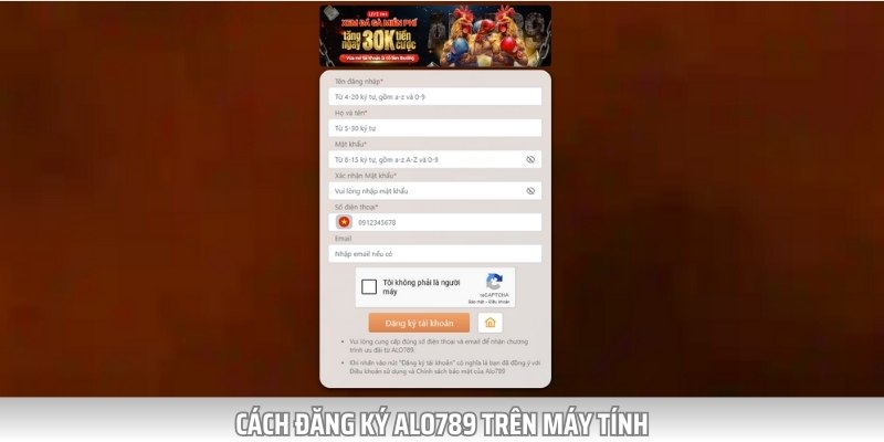 Quy trình đăng ký tài khoản cá cược trên máy tính cá nhân cho Newbie
